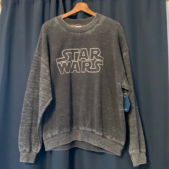 Mens Star Wars Burnout Crewneck Sweatshirt